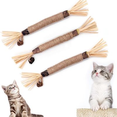 Lot de 3 Bâtonnets Herbe à Chat - Hygiène Dentaire