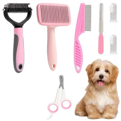 FurryFusion Ensemble de soins pour chien en 8 pièces