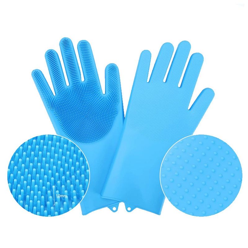FurryFusion Gants en silicone pour laver les animaux
