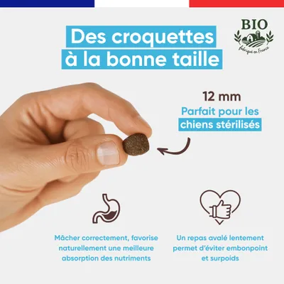 Canichef - Croquettes BIO Volaille Sans Céréales Stérilisé