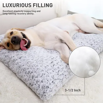 FurryFusion Hundekorb aus rosa Samt FurryFusion Hundekorb aus rosa Samt