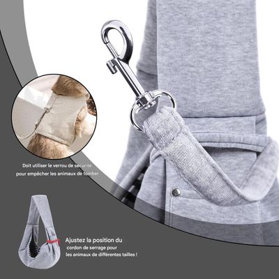 FurryFusion Sac à dos pour chien porté en bandoulière