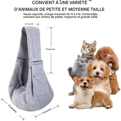 FurryFusion Rucksack für Hunde zum Tragen über der Schulter