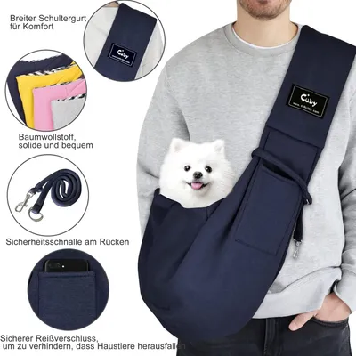 MCBOSON Sac transport chien/chat <5kg, confortable & sécurisé.