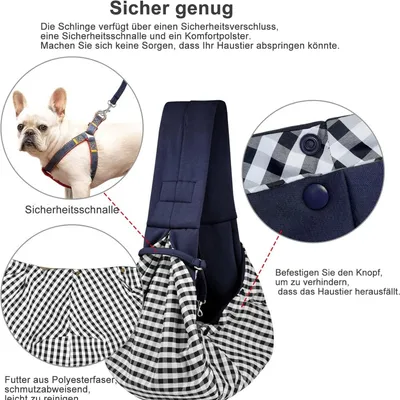 MCBOSON Sac transport chien/chat <5kg, confortable & sécurisé.