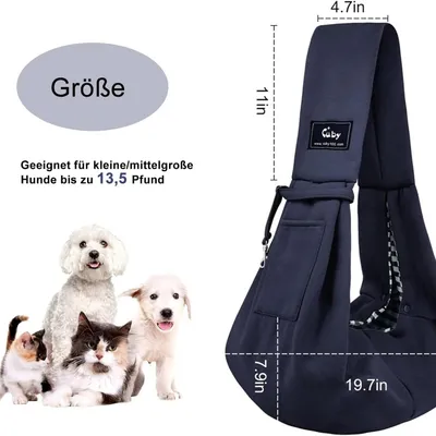 MCBOSON Sac transport chien/chat <5kg, confortable & sécurisé.