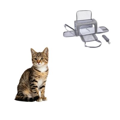 MCBOSON Homologué avion pliable gris (43x28cm) sac transport chat chien