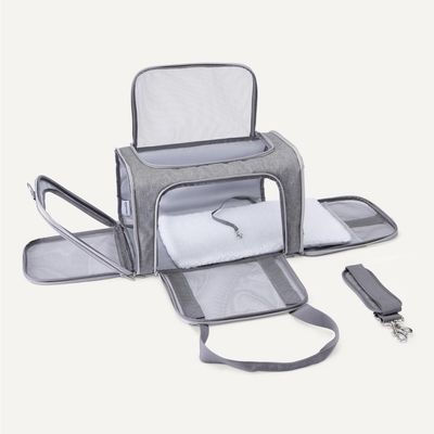MCBOSON Homologué avion pliable gris (43x28cm) sac transport chat chien