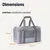 MCBOSON Homologué avion pliable gris (43x28cm) sac transport chat chien MCBOSON Homologué avion pliable gris (43x28cm) sac transport chat chien