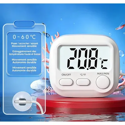 FurryFusion Thermomètre pour aquarium et terrarium FurryFusion Thermomètre pour aquarium et terrarium