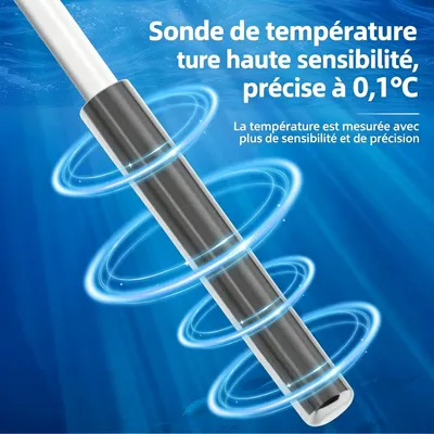 FurryFusion Thermomètre pour aquarium et terrarium FurryFusion Thermomètre pour aquarium et terrarium