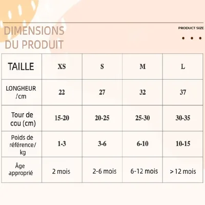 MCBOSON Collier en foulard pour chat mignon Rouge, M