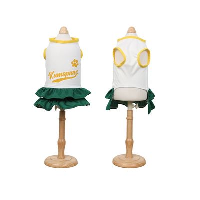 MCBOSON Adorables vestidos con volantes para perros y gatos M
