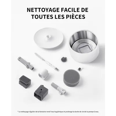 Kit de nettoyage brosse et éponge pour fontaine à eau PETKIT