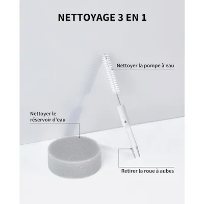 Kit de nettoyage brosse et éponge pour fontaine à eau PETKIT