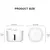 MCBOSON Fontaine Chat Filtration Quadri, Grande Capacité,Silencieuse