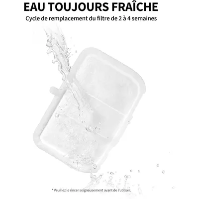 Filtre 4 couches pour fontaine PETKIT  EVERSWEET MAX chat lot 5