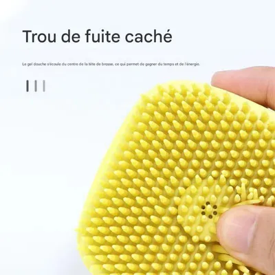 FurryFusion Brosse de bain en silicone pour animaux