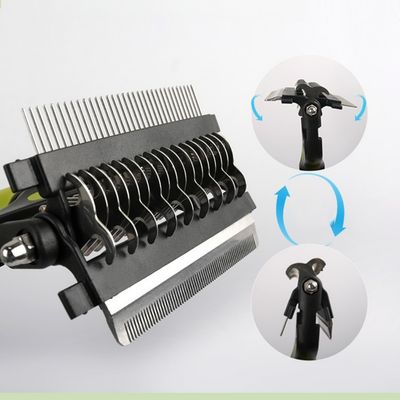 MCBOSON Brosse Démêlante Double Lame : Pour Chats & Chiens Poil Long
