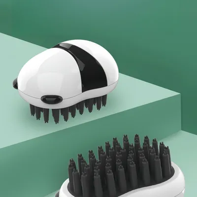 FurryFusion Balai de bain panda pour animaux de compagnie