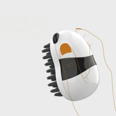 FurryFusion Balai de bain panda pour animaux de compagnie