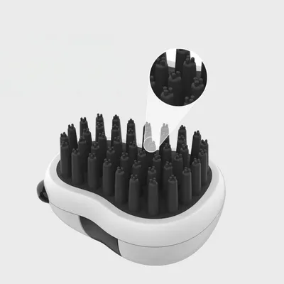 FurryFusion Balai de bain panda pour animaux de compagnie