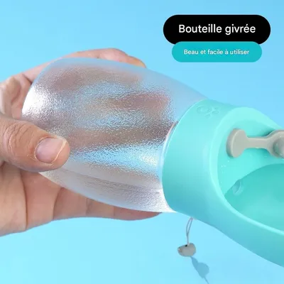 FurryFusion Botella de agua para mascotas