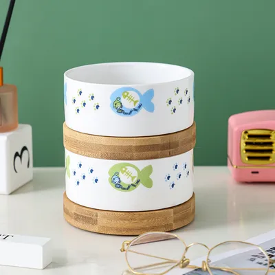 FurryFusion Bol en céramique pour chat