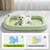 MCBOSON Tapis rafraîchissant pour chien à motif poire, vert 50×40×5.5cm