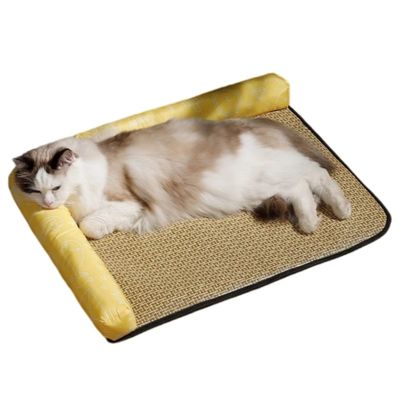 MCBOSON Tapis d'été rafraîchissant pour chats et chiens Bleu 50×40cm