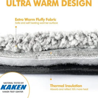 FurryFusion Matelas en peluche pour animaux de compagnie