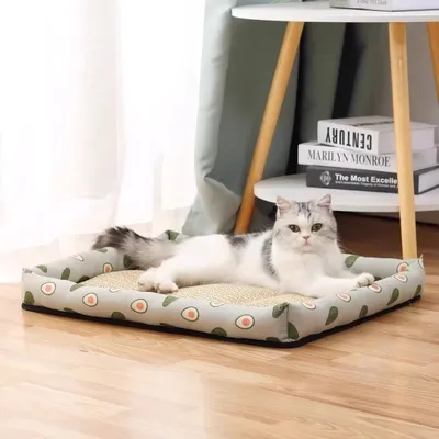 MCBOSON Tapis d'été rafraîchissant pour chats et chiens Bleu 50×40cm
