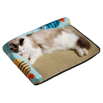 MCBOSON Tapis d'été rafraîchissant pour chats et chiens Bleu 50×40cm