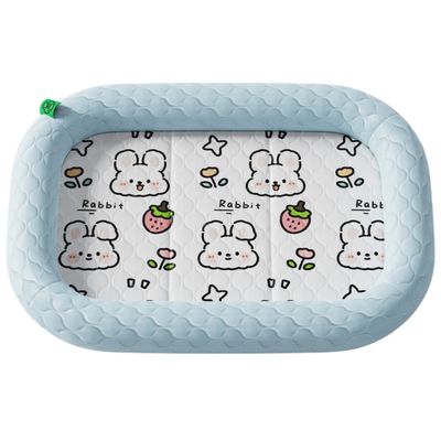 MCBOSON Tapis rafraîchissant jaune pour chien à motif ours 50×40×5.5cm