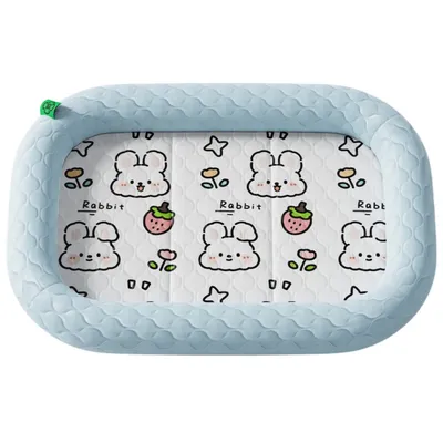 MCBOSON Tapis rafraîchissant jaune pour chien à motif ours 50×40×5.5cm