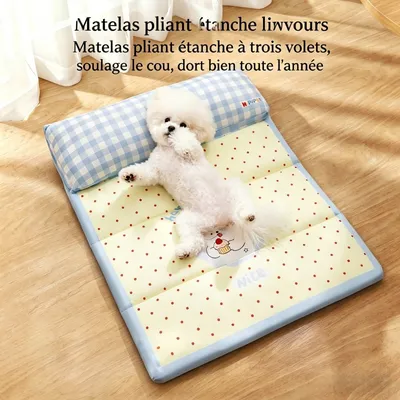 MCBOSON Matelas pliable en trois pour nid d'animal de compagnie