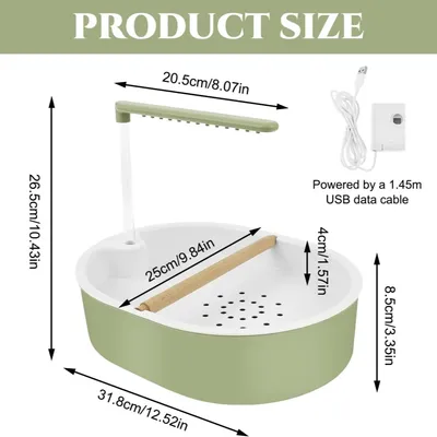 MCBOSON Douche Automatique pour Oiseaux :  Résistant, Flux Réglable