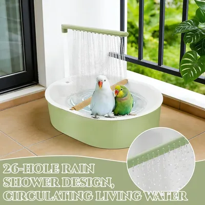 MCBOSON Douche Automatique pour Oiseaux :  Résistant, Flux Réglable