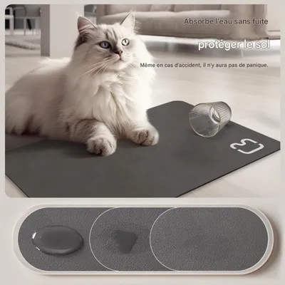 FurryFusion Tapis d'alimentation pour animaux de compagnie
