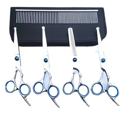 FurryFusion  Ensemble de ciseaux de coiffure pour animaux de compagnie