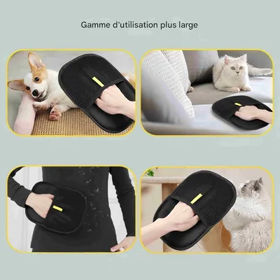 FurryFusion Gant épilateur pour animaux de compagnie