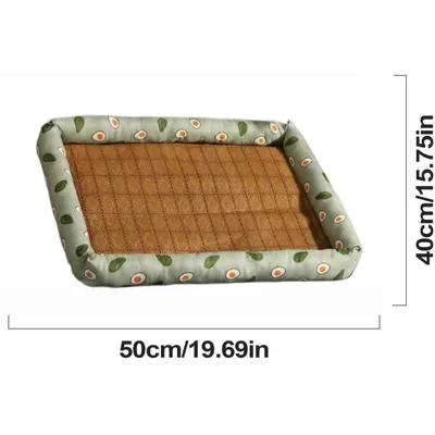 MCBOSON Coussin Frais Rotin pour Chiens  Résistant Chaleur Lavable