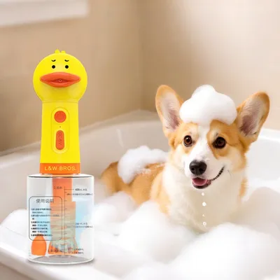 MCBOSON Distributeur mousse électrique pour shampoing chien/chat.