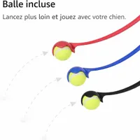 MCBOSON Lanzador de pelotas para perros con pelota incluida, juguete