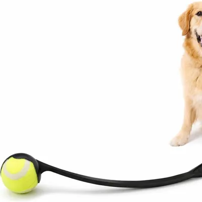 MCBOSON Lanceur de Balle pour Chien Avec Balle Incluse Jouet Interactif