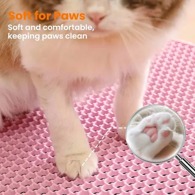 FurryFusion Mat de capture de litière à double couche