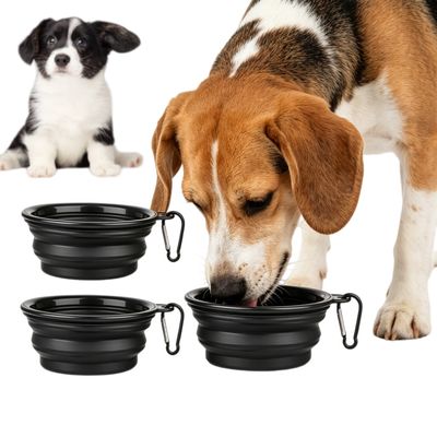 MCBOSON Lot de 2 (350ml) Bol Silicone Pliable