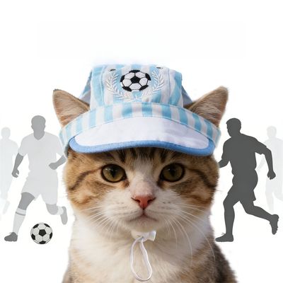 MCBOSON Chapeau de sport pour animaux de compagnie thème Coupe du Monde