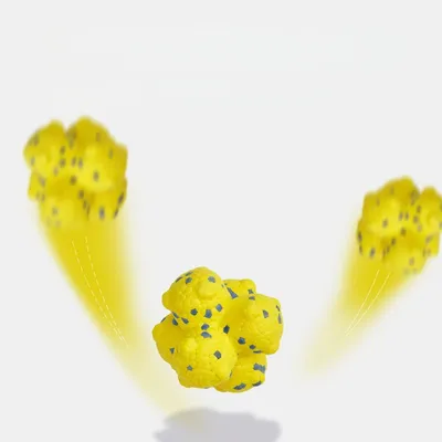 MCBOSON Jouet pour chien à balles à pointes,10 cm Bleu