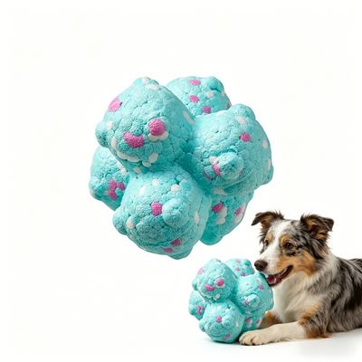 MCBOSON Jouet pour chien à balles à pointes,10 cm Jaune